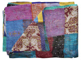 60" X 90" Silk Multicolor Throws - Homeroots