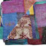 60" X 90" Silk Multicolor Throws - Homeroots
