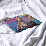 60" X 90" Silk Multicolor Throws - Homeroots