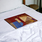 50" X 70" Silk Multicolor Throws - Homeroots