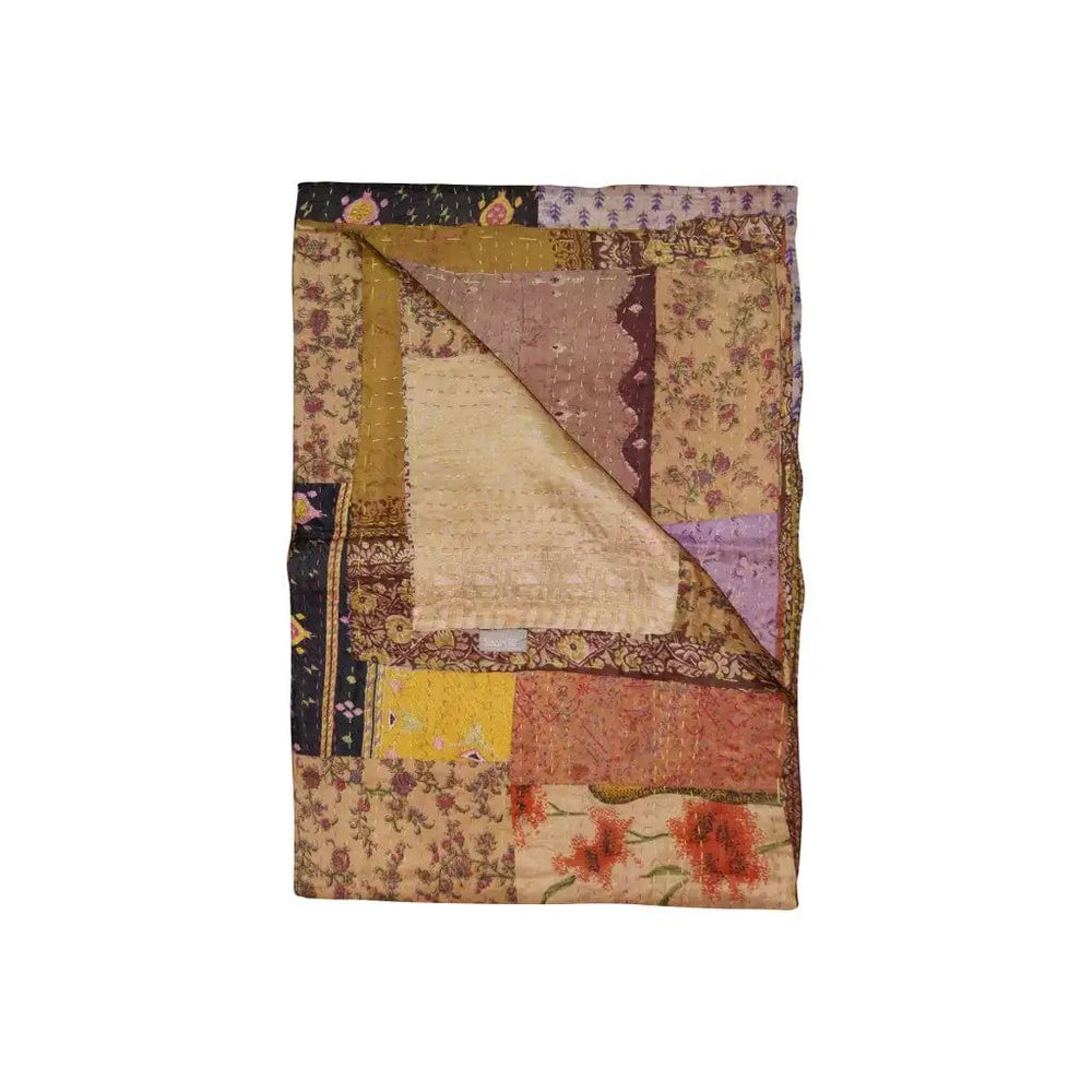 50" X 70" Silk Multicolor Throws - Homeroots