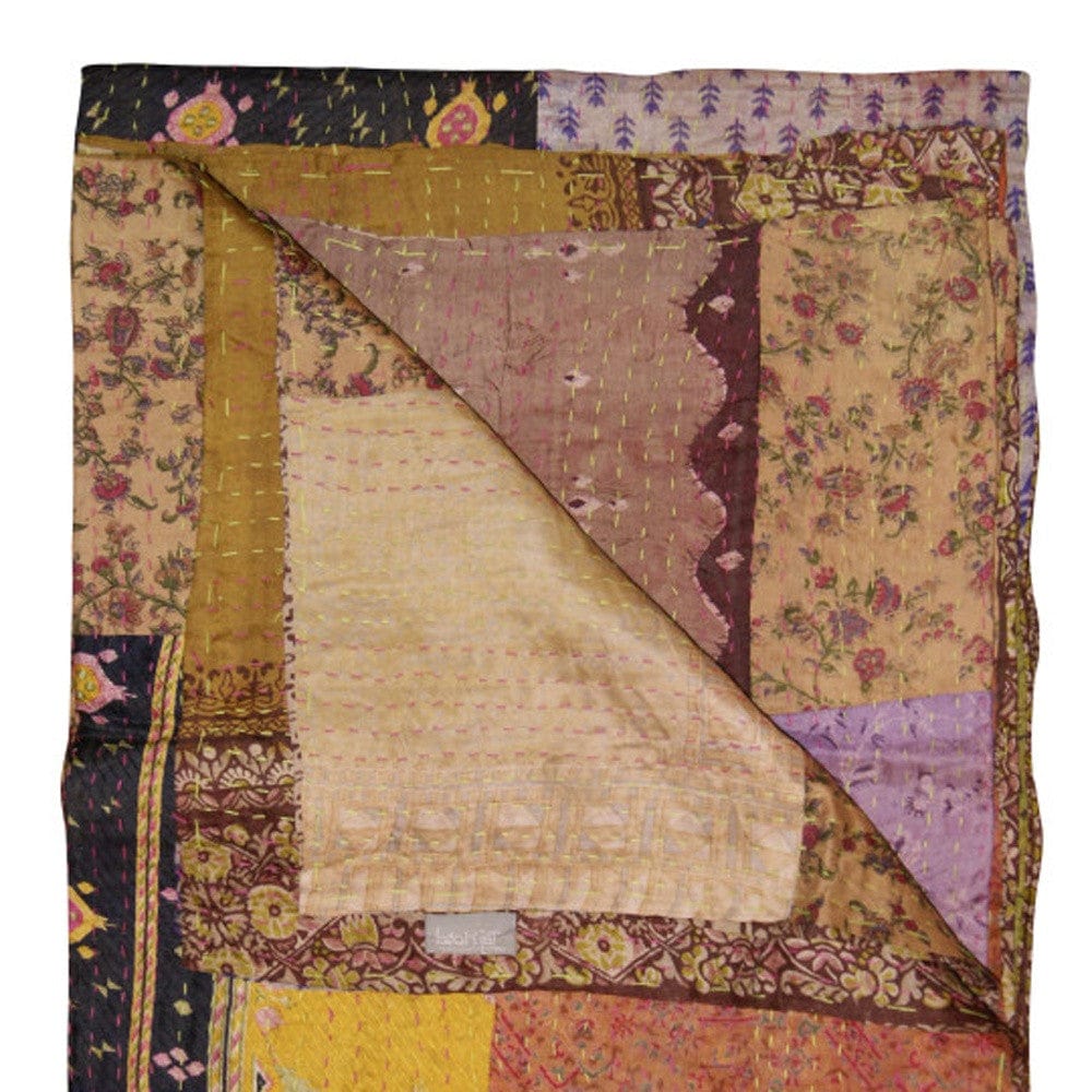 50" X 70" Silk Multicolor Throws - Homeroots - Flyclothing LLC