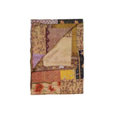 50" X 70" Silk Multicolor Throws - Homeroots