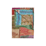 50" X 70" Silk Multicolor Throws - Homeroots