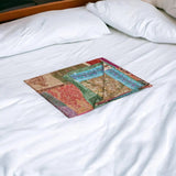 50" X 70" Silk Multicolor Throws - Homeroots