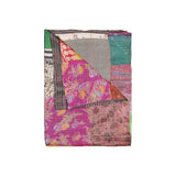 50" X 70" Silk Multicolor Throws - Homeroots