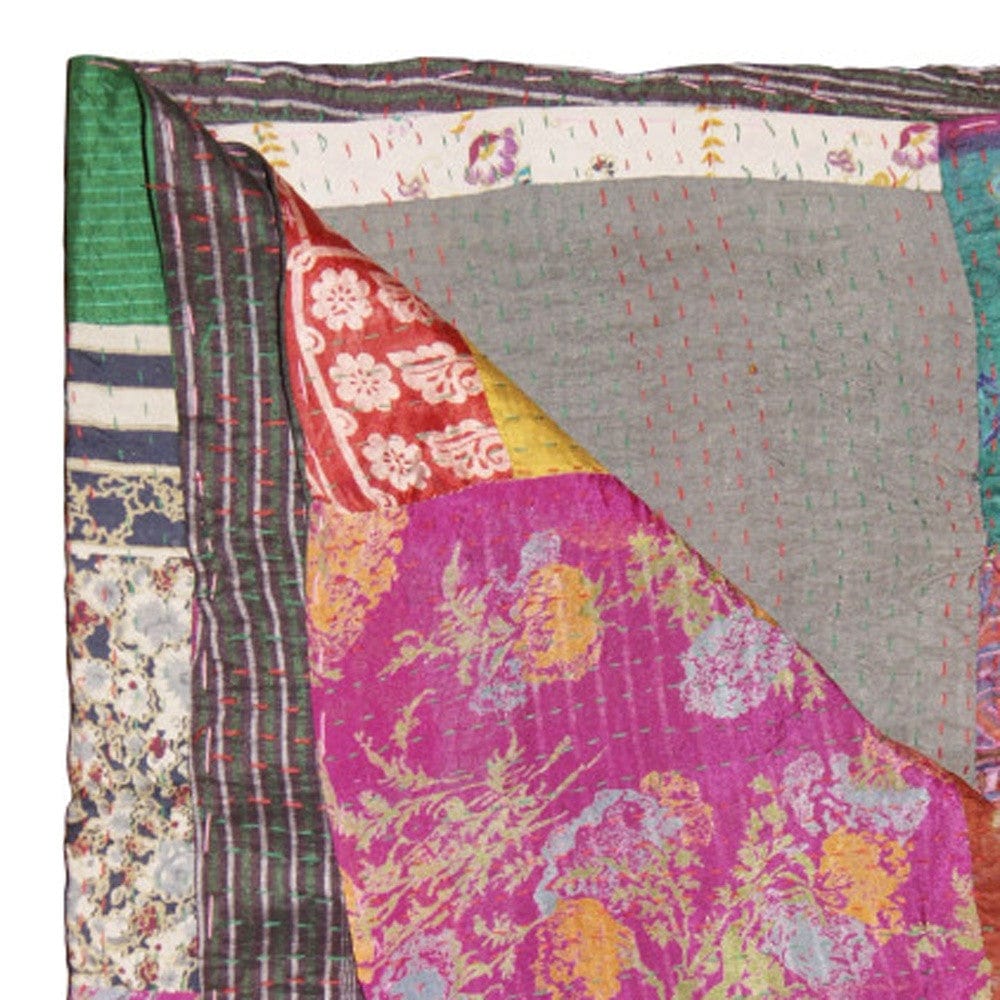 50" X 70" Silk Multicolor Throws - Homeroots - Flyclothing LLC