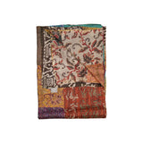50" X 70" Silk Multicolor Throws - Homeroots