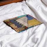 50" X 70" Silk Multicolor Throws - Homeroots