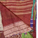 50" X 70" Silk Multicolor Throws - Homeroots