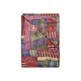 50" X 70" Silk Multicolor Throws - Homeroots