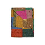 50" X 70" Silk Multicolor Throws - Homeroots