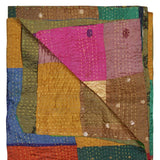 50" X 70" Silk Multicolor Throws - Homeroots