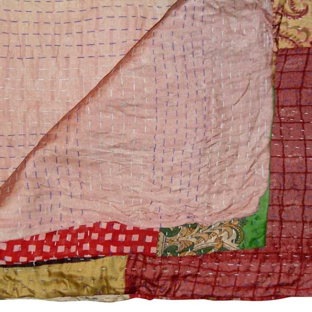 50" X 70" Silk Multicolor Throws - Homeroots - Flyclothing LLC