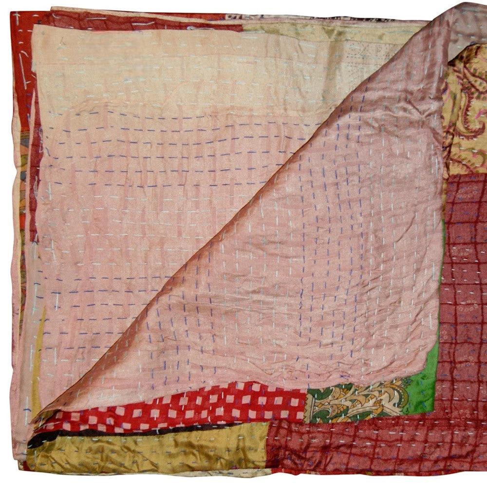 50" X 70" Silk Multicolor Throws - Homeroots - Flyclothing LLC