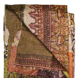 50" X 70" Silk Multicolor Throws - Homeroots