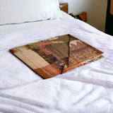 50" X 70" Silk Multicolor Throws - Homeroots