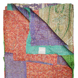 50" X 70" Silk Multicolor Throws - Homeroots