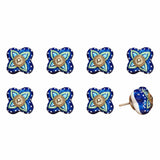 1.5" X 1.5" X 1.5" Ceramic Metal Multicolor 8 Pack Knob - Homeroots