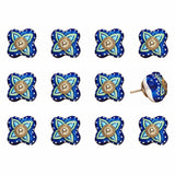 1.5" X 1.5" X 1.5" Ceramic Metal Multicolor 12 Pack Knob - Homeroots