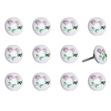 1.5" X 1.5" X 1.5" Ceramic Metal Multicolor 12 Pack Knob - Homeroots