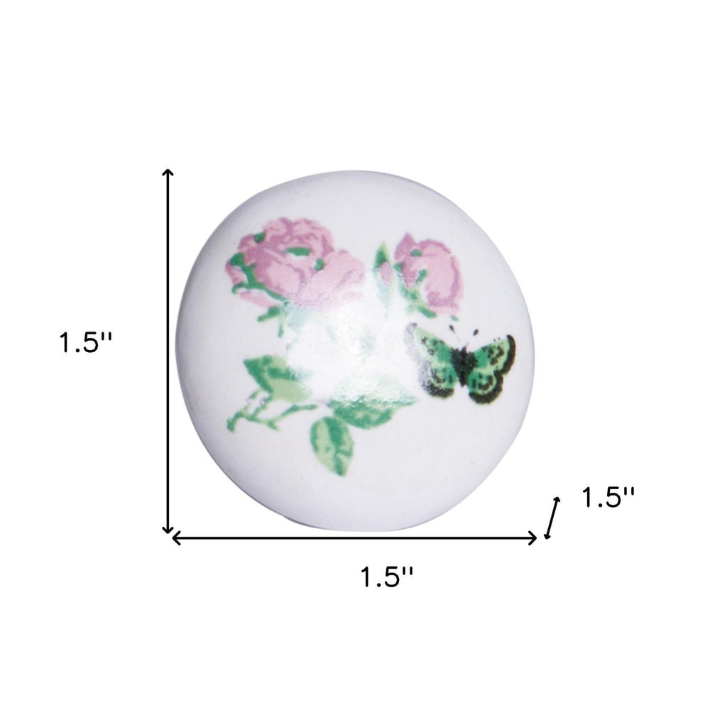 1.5" X 1.5" X 1.5" Ceramic Metal Multicolor 12 Pack Knob - Homeroots - Flyclothing LLC