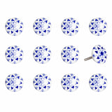 1.5" X 1.5" X 1.5" Ceramic Metal Multicolor 12 Pack Knob - Homeroots