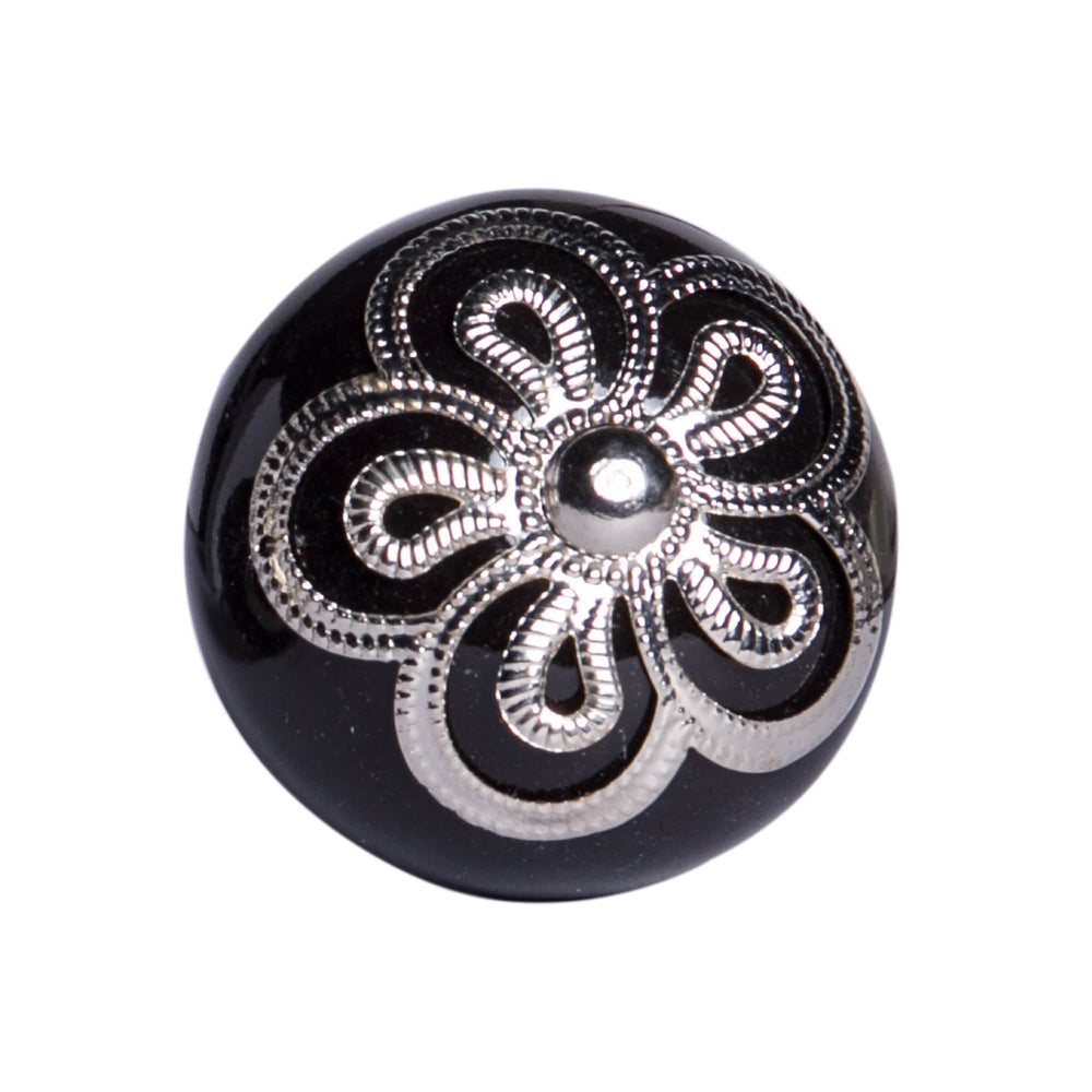 1.5" X 1.5" X 1.5" Ceramic Metal Multicolor 12 Pack Knob - Homeroots