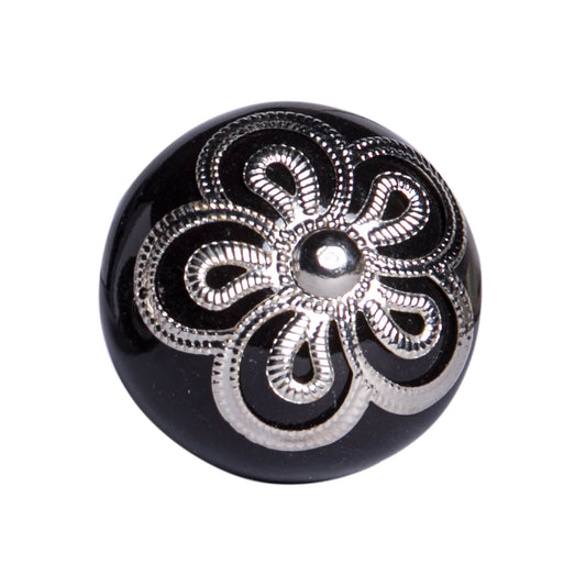 1.5" X 1.5" X 1.5" Ceramic Metal Multicolor 12 Pack Knob - Homeroots