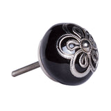 1.5" X 1.5" X 1.5" Ceramic Metal Multicolor 12 Pack Knob - Homeroots