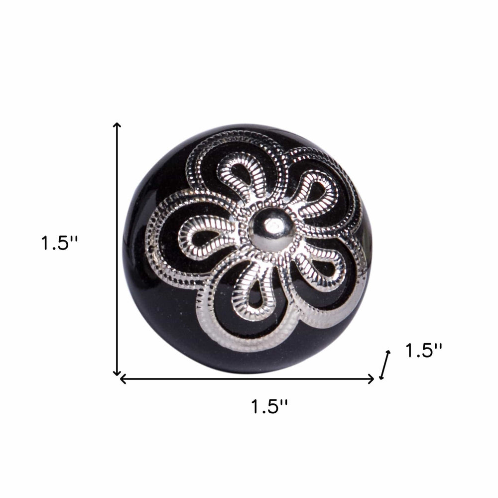 1.5" X 1.5" X 1.5" Ceramic Metal Multicolor 12 Pack Knob - Homeroots - Flyclothing LLC