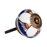 1.5" X 1.5" X 1.5" Ceramic Metal Multicolor 12 Pack Knob - Homeroots