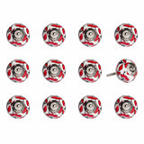 1.5" X 1.5" X 1.5" Ceramic Metal Multicolor 12 Pack Knob - Homeroots