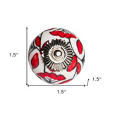 1.5" X 1.5" X 1.5" Ceramic Metal Multicolor 12 Pack Knob - Homeroots - Flyclothing LLC