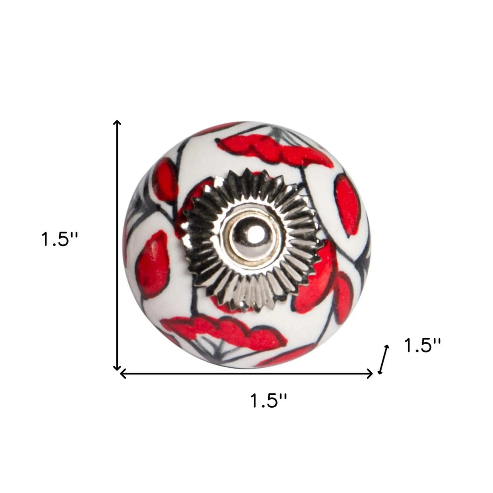 1.5" X 1.5" X 1.5" Ceramic Metal Multicolor 12 Pack Knob - Homeroots - Flyclothing LLC