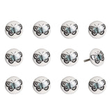 1.5" X 1.5" X 1.5" Ceramic Metal Multicolor 12 Pack Knob - Homeroots - Flyclothing LLC