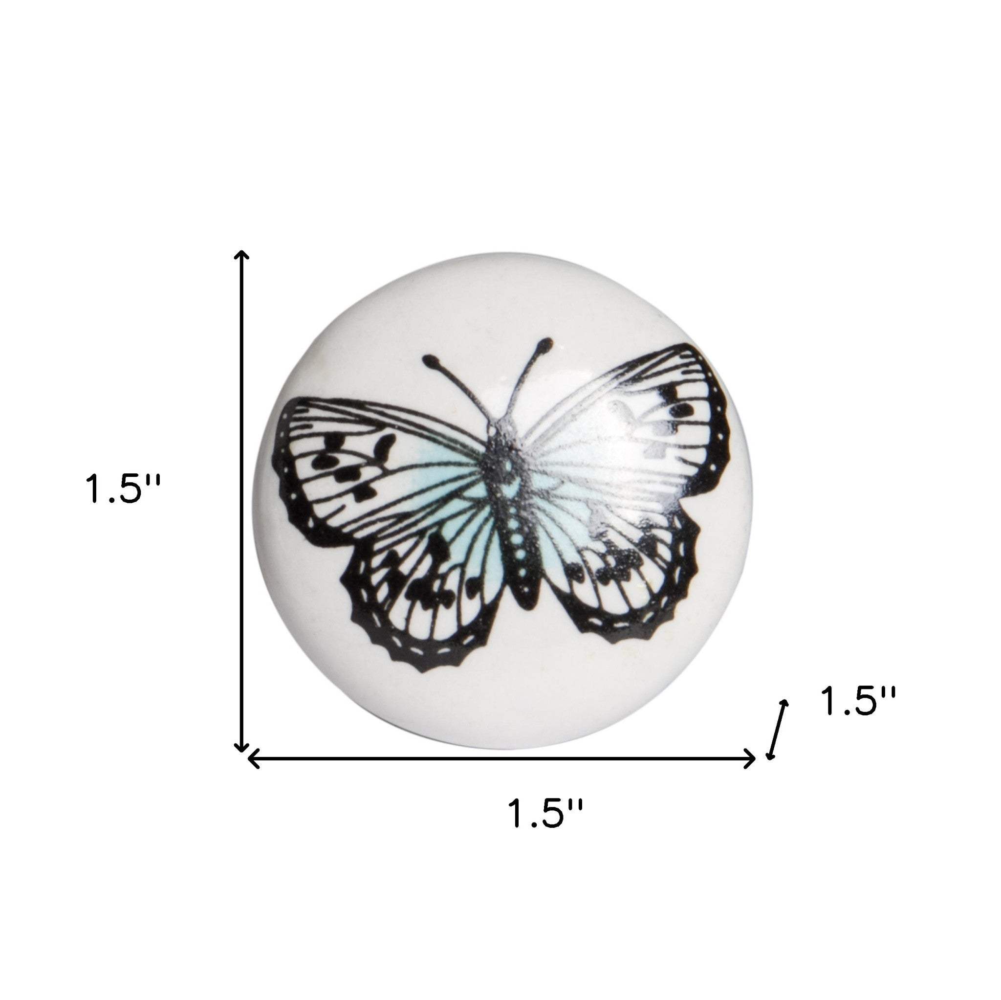 1.5" X 1.5" X 1.5" Ceramic Metal Multicolor 12 Pack Knob - Homeroots - Flyclothing LLC