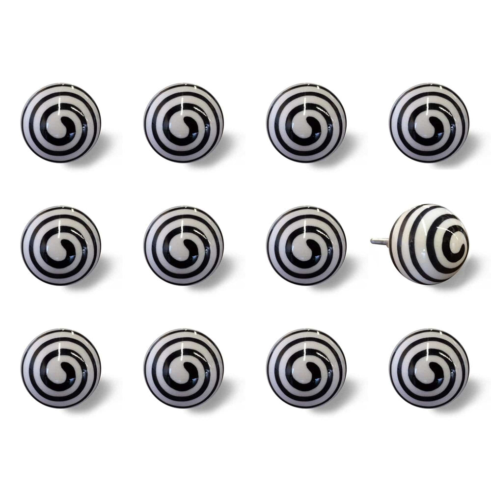 1.5" X 1.5" X 1.5" Ceramic Metal Multicolor 12 Pack Knob - Homeroots - Flyclothing LLC