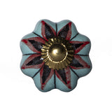 1.5" X 1.5" X 1.5" Ceramic Metal Multicolor 12 Pack Knob - Homeroots - Flyclothing LLC