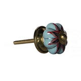 1.5" X 1.5" X 1.5" Ceramic Metal Multicolor 12 Pack Knob - Homeroots