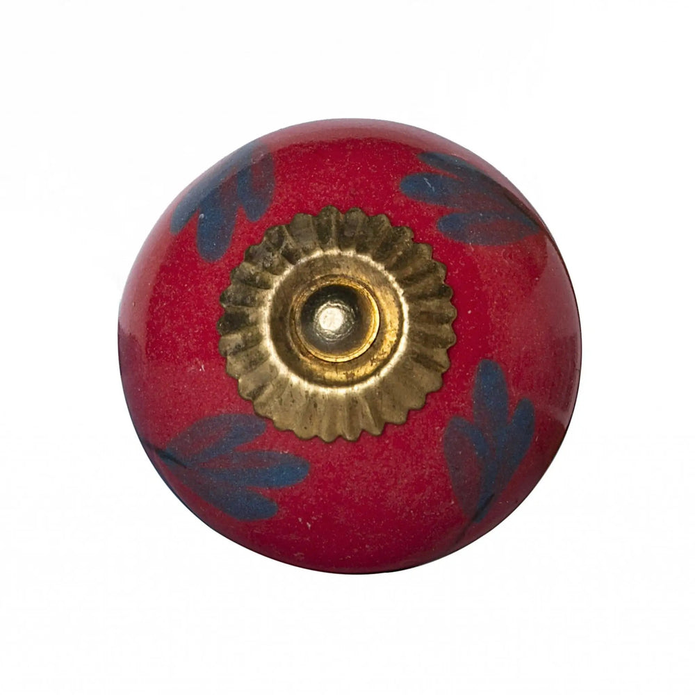 1.5" X 1.5" X 1.5" Ceramic Metal Multicolor 12 Pack Knob - Homeroots