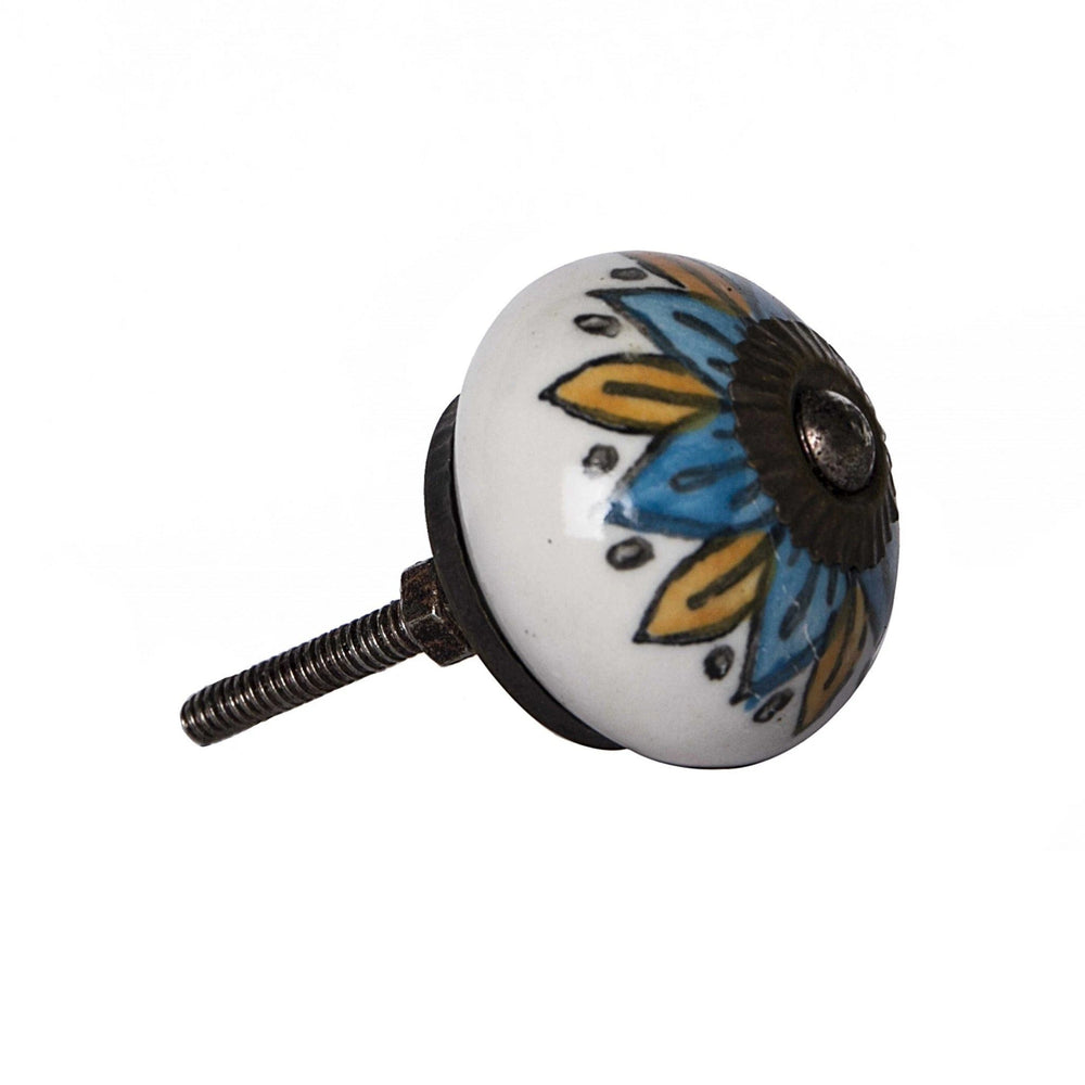 1.5" X 1.5" X 1.5" Ceramic Metal Multicolor 12 Pack Knob - Homeroots - Flyclothing LLC