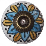 1.5" X 1.5" X 1.5" Ceramic Metal Multicolor 12 Pack Knob - Homeroots