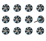 1.5" X 1.5" X 1.5" Ceramic Metal Multicolor 12 Pack Knob - Homeroots