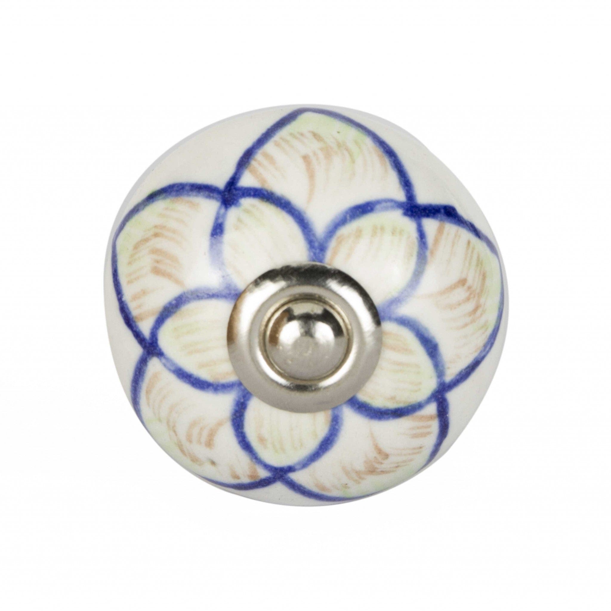 1.5" X 1.5" X 1.5" Ceramic Metal Multicolor 12 Pack Knob - Homeroots - Flyclothing LLC
