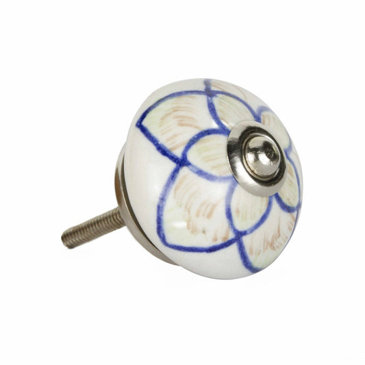 1.5" X 1.5" X 1.5" Ceramic Metal Multicolor 12 Pack Knob - Homeroots