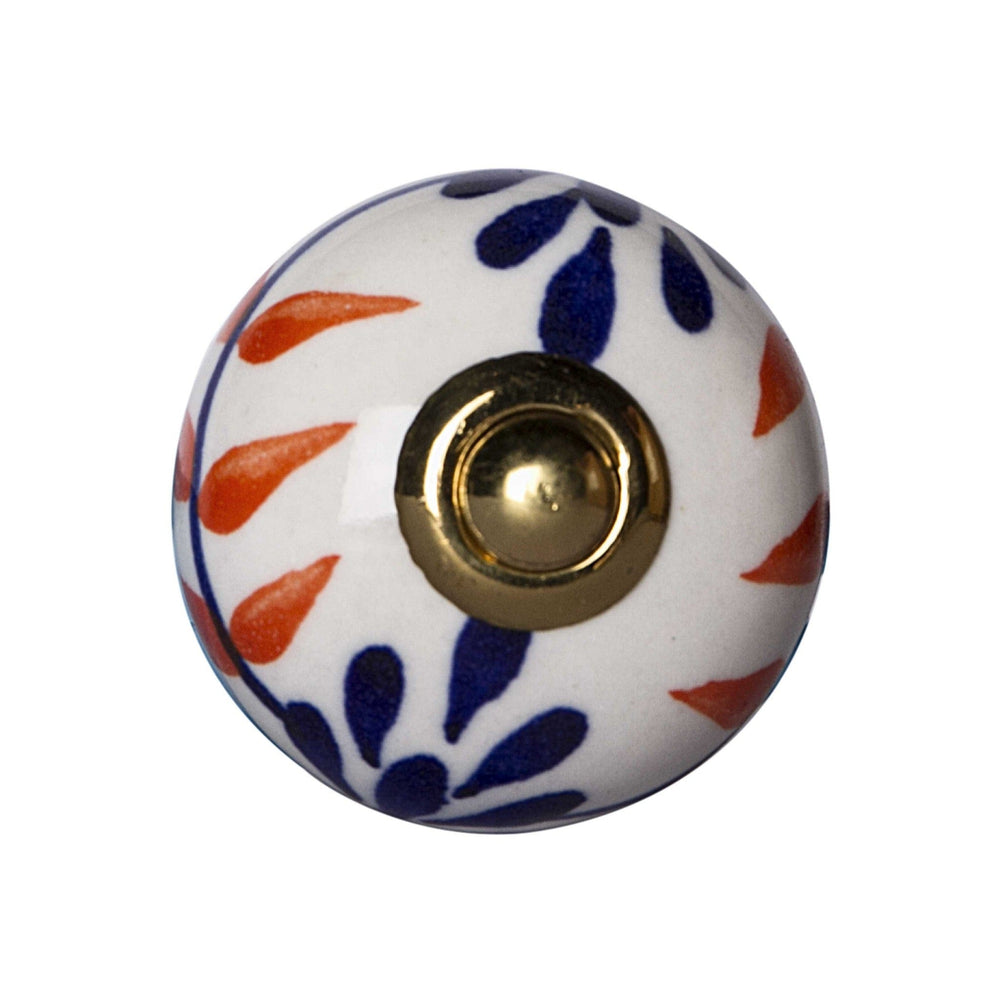 1.5" X 1.5" X 1.5" Ceramic Metal Multicolor 12 Pack Knob - Homeroots