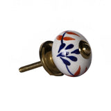 1.5" X 1.5" X 1.5" Ceramic Metal Multicolor 12 Pack Knob - Homeroots