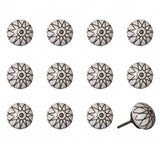 1.5" X 1.5" X 1.5" Ceramic Metal Multicolor 12 Pack Knob - Homeroots