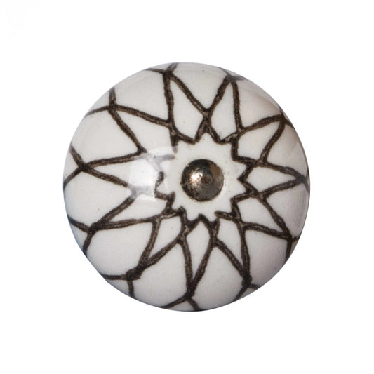 1.5" X 1.5" X 1.5" Ceramic Metal Multicolor 12 Pack Knob - Homeroots